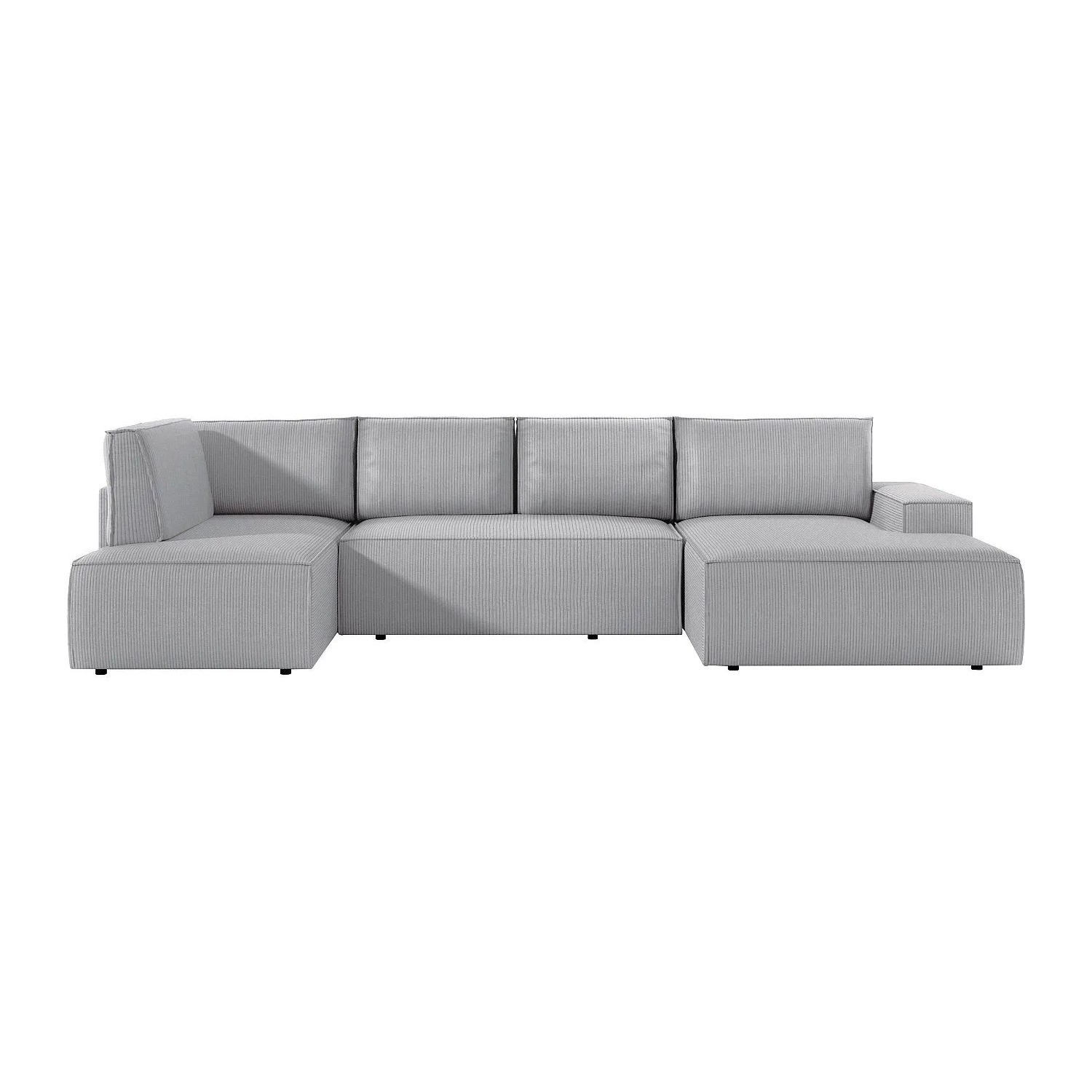 Vente-unique Schlafsofa Amelia Grau 349 cm