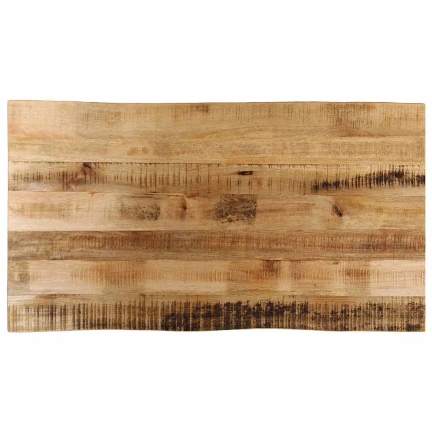 vidaXL Tischplatte mit Baumkante 100x60x3,8 cm Raues Mango Massivholz 370694