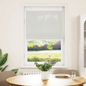 vidaXL Plissee hellgrau 70x100 cm am Fenster, aus Polyester. Bietet Sicht- und Sonnenschutz.