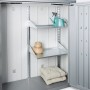 Biohort Regale-Set für Terrassenschrank Romeo, mit zwei Regalböden im Schrank.