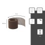 Daprona Vogelschutzgitter Lüftungsband, braun, 5m x 180mm, aus PVC für Dachbleche.
