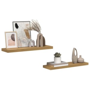 vidaXL Wandregal 2 Stk Braun 80 x 23,5 x 4 cm Holzwerkstoff 42019951