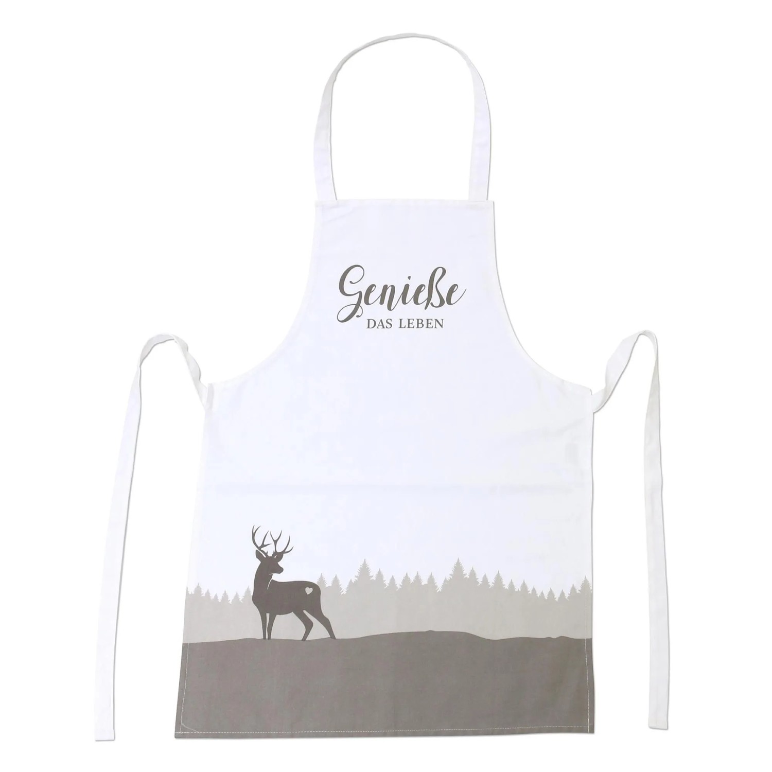 Dekohelden24 Kochschürze Backschürze Küchenschürze mit Taillenbänder Produktmaß ohne Bänder 78 x 68 cm