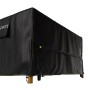 Schwarze Juskys Gartenmöbel Abdeckung CoverSafe Pro (170x95x75 cm) für Gartentische und Outdoor-Möbel.