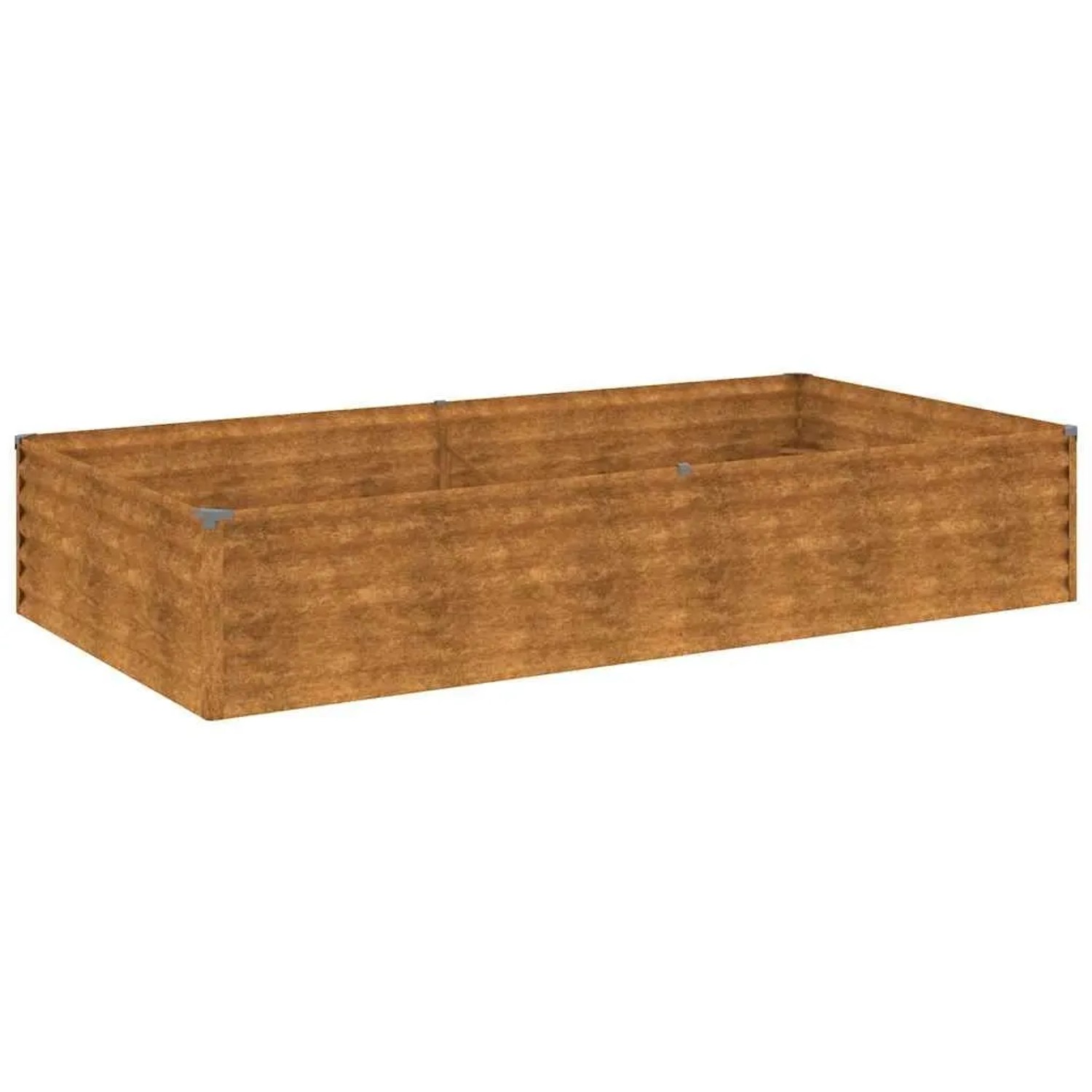 DELUKE Hochbeet Aus Cortenstahl AKSEL Unten Offen Hochbeet Metall Pflanzenbeet Metall Metall Blumenbeet Gemüsebeet 195x100x36cm