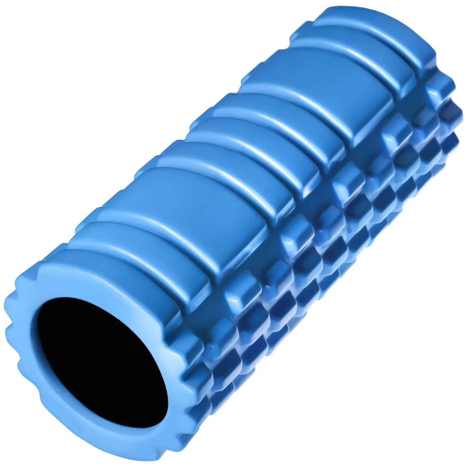 Tectake Faszienrolle  Mit Verschiedenen Noppenzonen Zur Triggerpunkt Selbstmassage Pro Stück 33 50 x 14 50 x 14 50 cm Blau