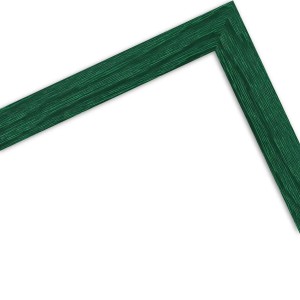 Dunkelgrüner WANDStyle Bilderrahmen H300 aus Massivholz, 29,7x42 cm, moderner Stil.