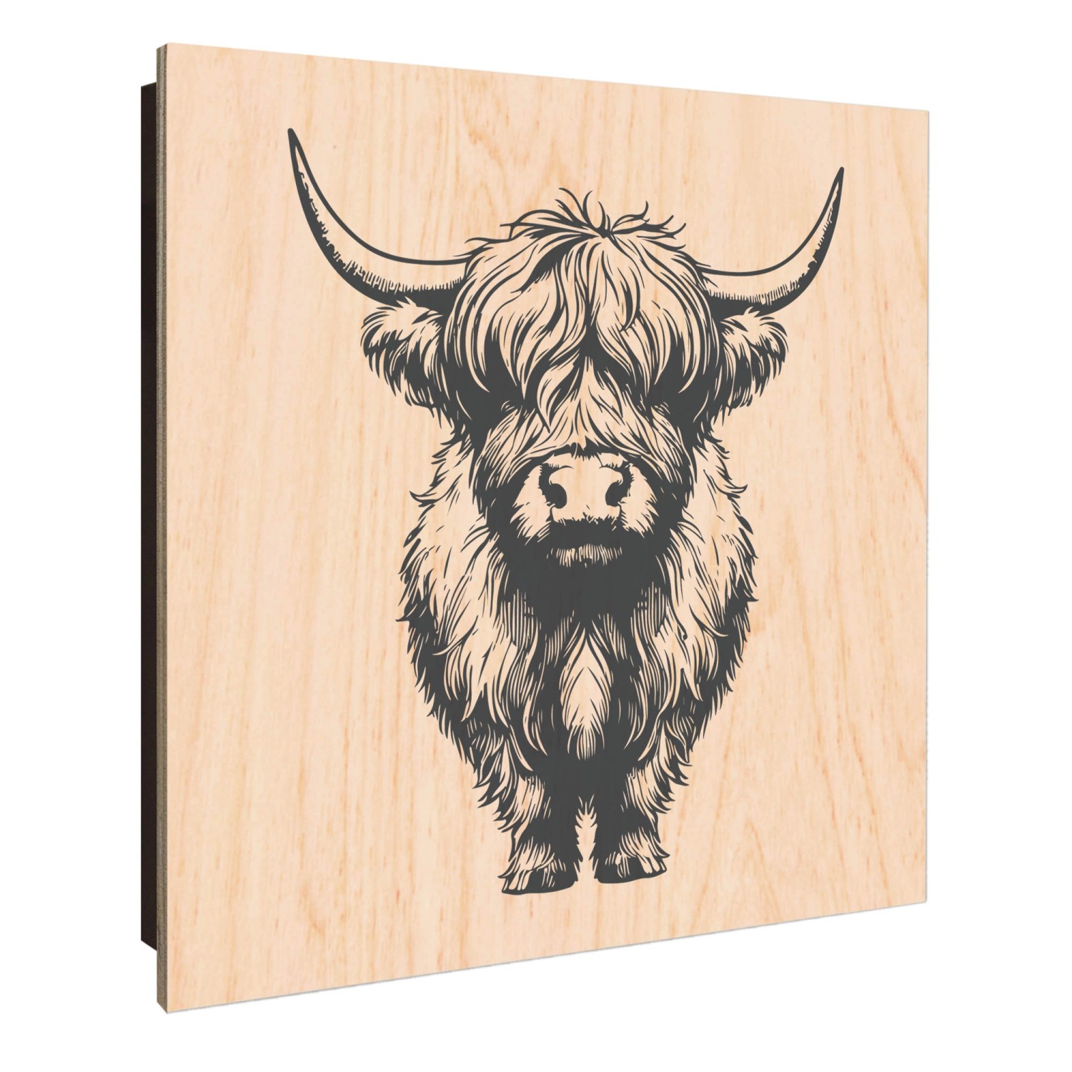 Banjado Schlüsselkasten Holz 30x30cm Schwarz Scharnier Rechts 50 Haken Desi günstig online kaufen