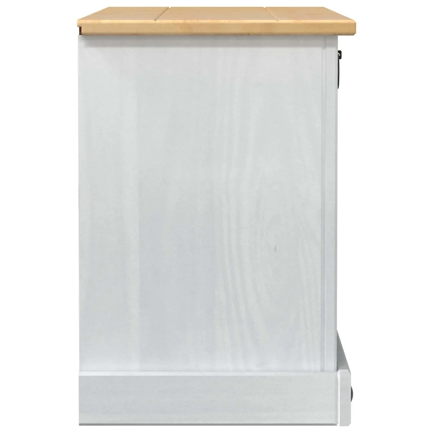 vidaXL Schuhschrank Corona Weiß 99 x 32 x 49 cm Massives Kiefernholz 42024952_5