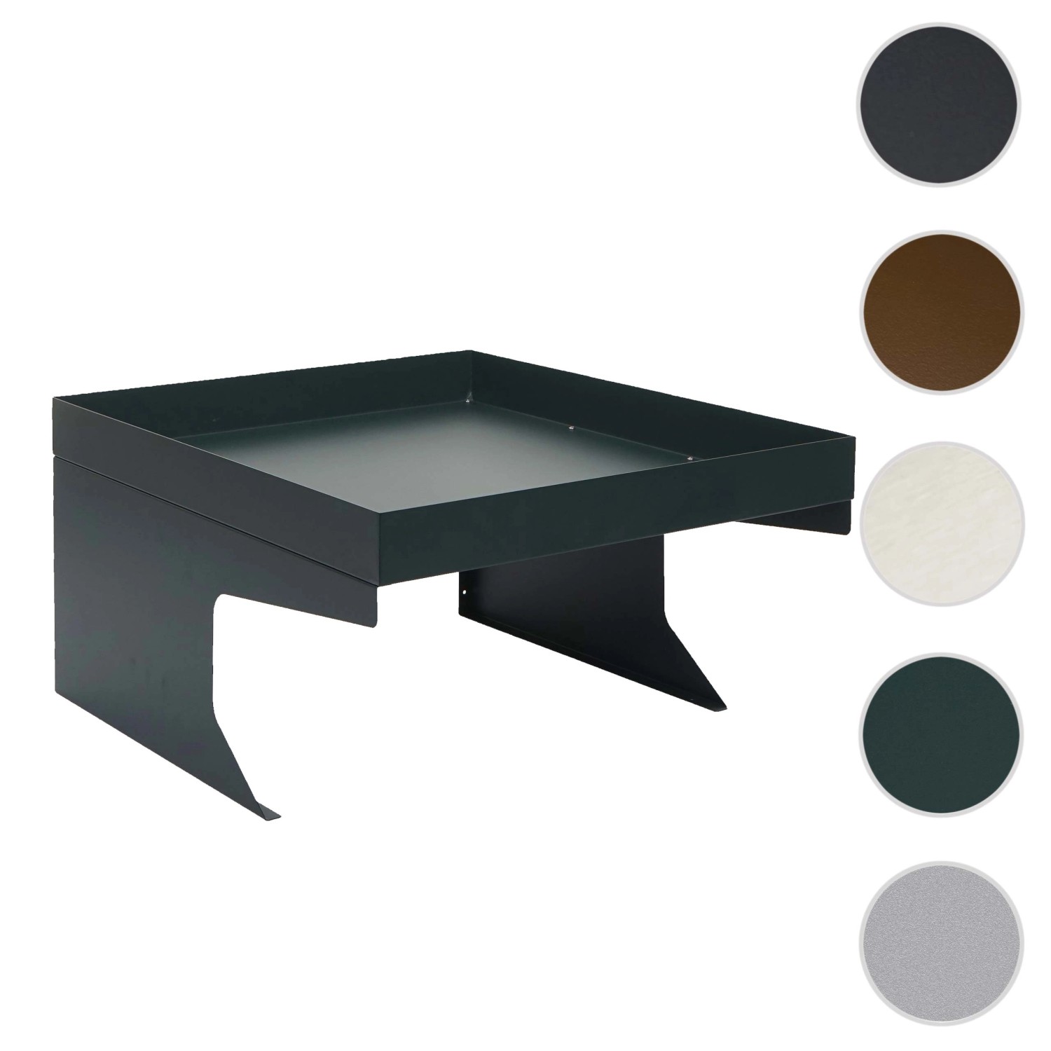 Grüne Mähroboter Garage MCW G60 mit Pflanzkasten für Wetterschutz & Garten Gestaltung.