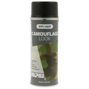 Dupli-Color Camouflage Lackspray, teerschwarz matt, 400ml Dose für Lackreparaturen.
