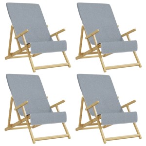 vidaXL Strandtücher 4 Stk Grau 60x135 cm Stoff 400 g/m² 3157052