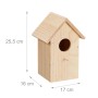 Relaxdays Nistkasten Kiefernholz Natur Aufklappbar 25,5 cm x 17 cm x 16 cm 0,6 kg_4