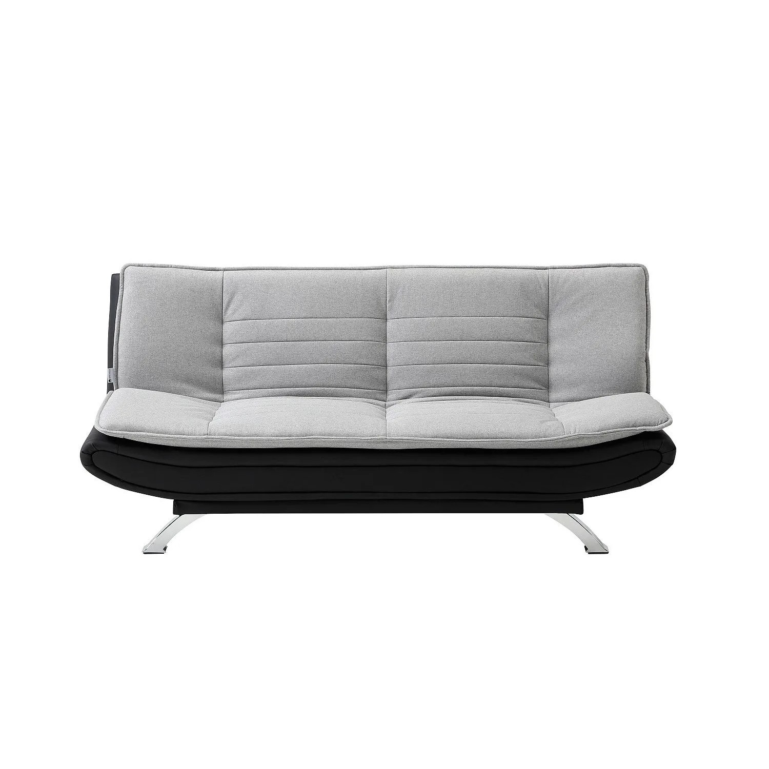 Vente-unique Schlafsofa Demido Schwarz  Grau 176 cm
