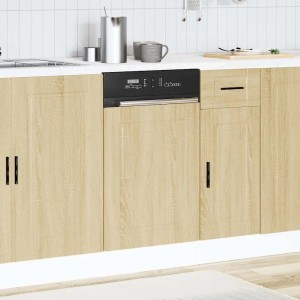 vidaXL Geschirrspülerblende Porto Sonoma-Eiche 45x1,5x67 cm 854130
