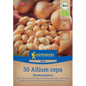 Kiepenkerl BIO Wintersteckzwiebeln Shakespeare, 50 Stück, gelbe Zwiebeln.