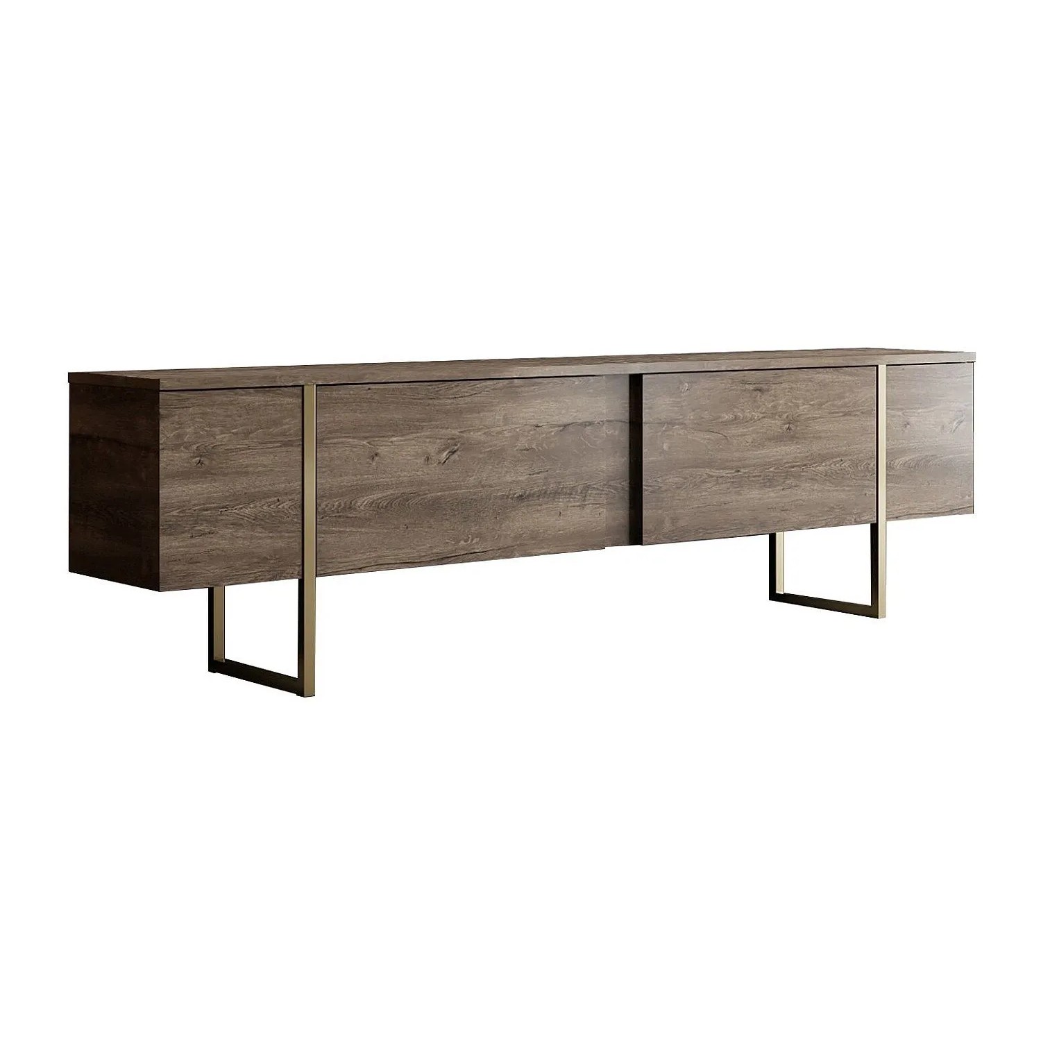 Vente-unique Tv-Board Zirelda Naturfarben Dunkel 180 cm