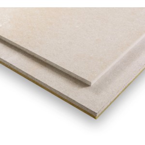 Rigips Rigidur Estrichelement, 30mm Gipsfaserplatte mit Mineralwollkaschierung.