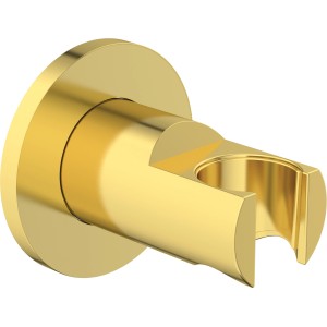 Ideal Standard Brausehalter Idealrain Atelier, rund, gebürstetes Gold.