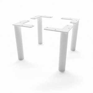 HEVVA Möbelfüße LINZ Weiß 15 cm Hoch 4er Set