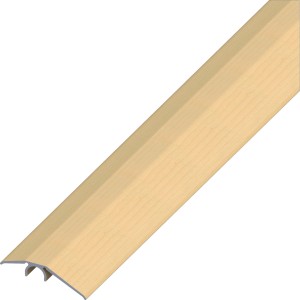 Niveauausgleichsprofil aus Aluminium Clipstech, 40 mm breit, 2 m lang, Ahorn Dekor.