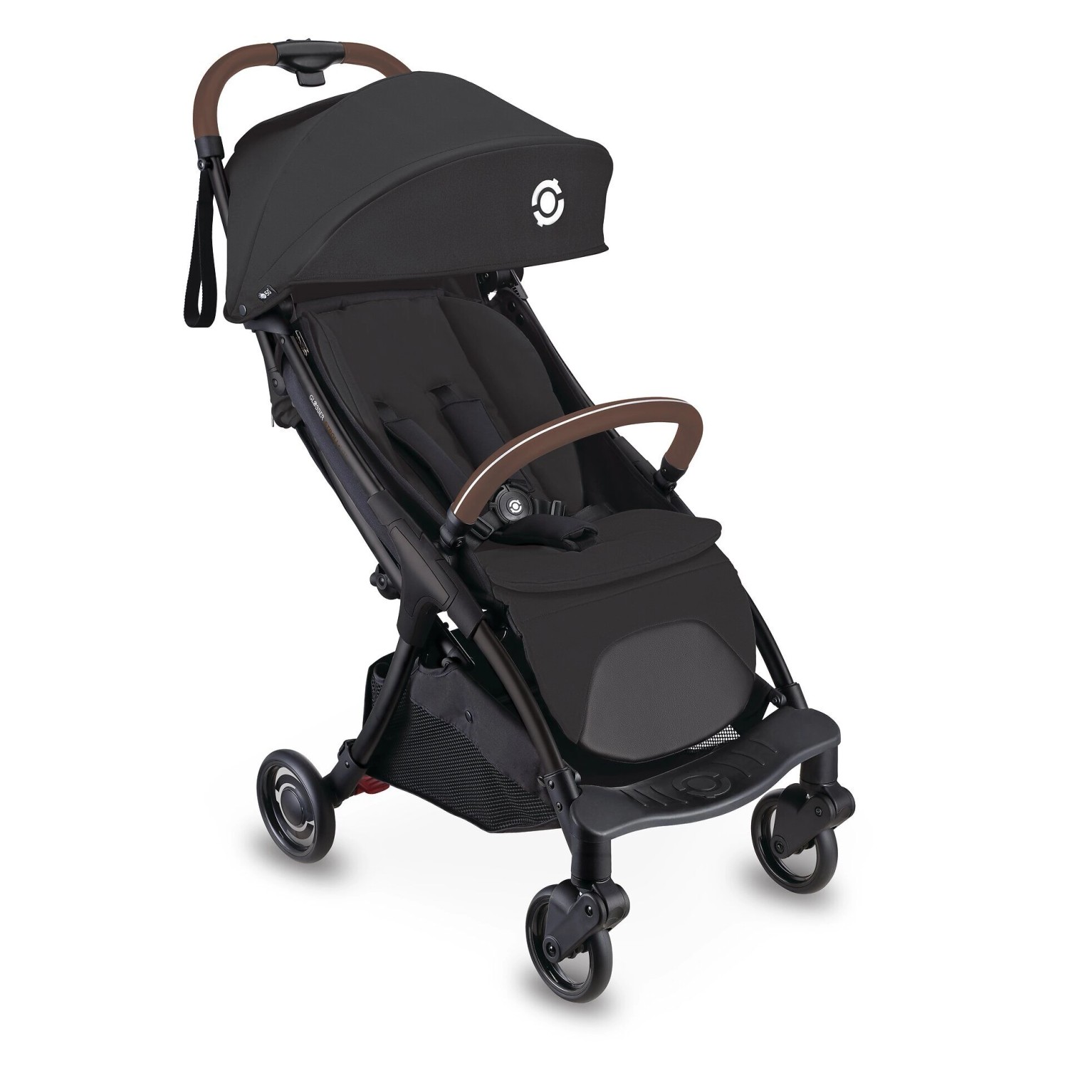 Globber Stroll Lite Buggy für Baby und Kleinkind 1-Hand-Falt-Automatik Leichtgewicht 5/6 Zoll Bereifung Schwarz