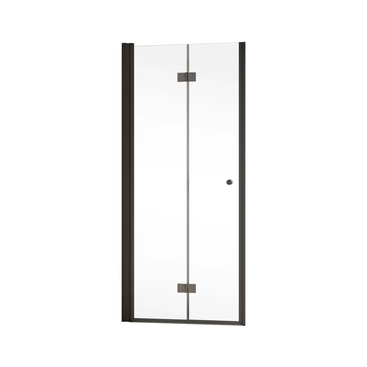 Schöner Wohnen Drehfalttür Gretia in Nische Mattschwarz 80 cm x 200 cm DIN L