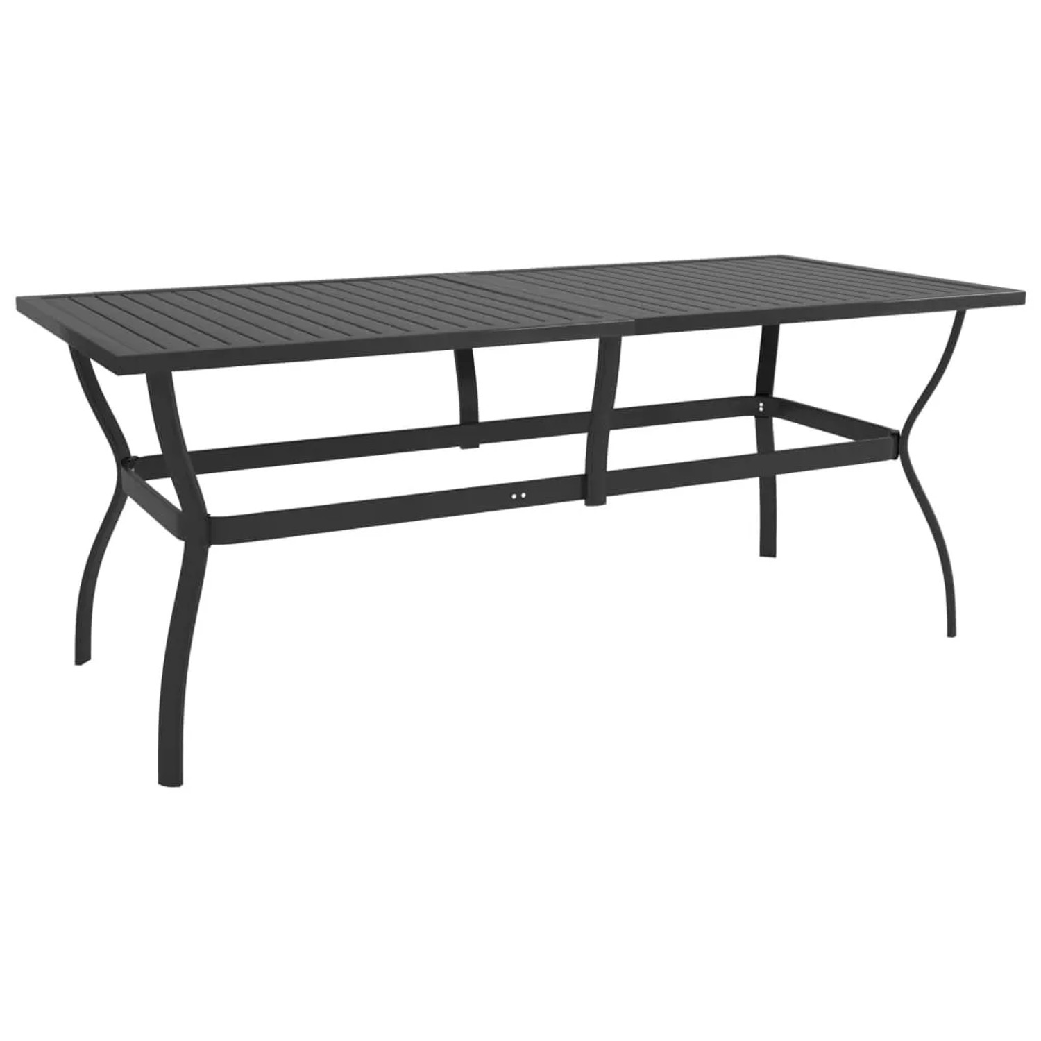 vidaXL Gartentisch Anthrazit 190x80x72 cm Stahl 312170