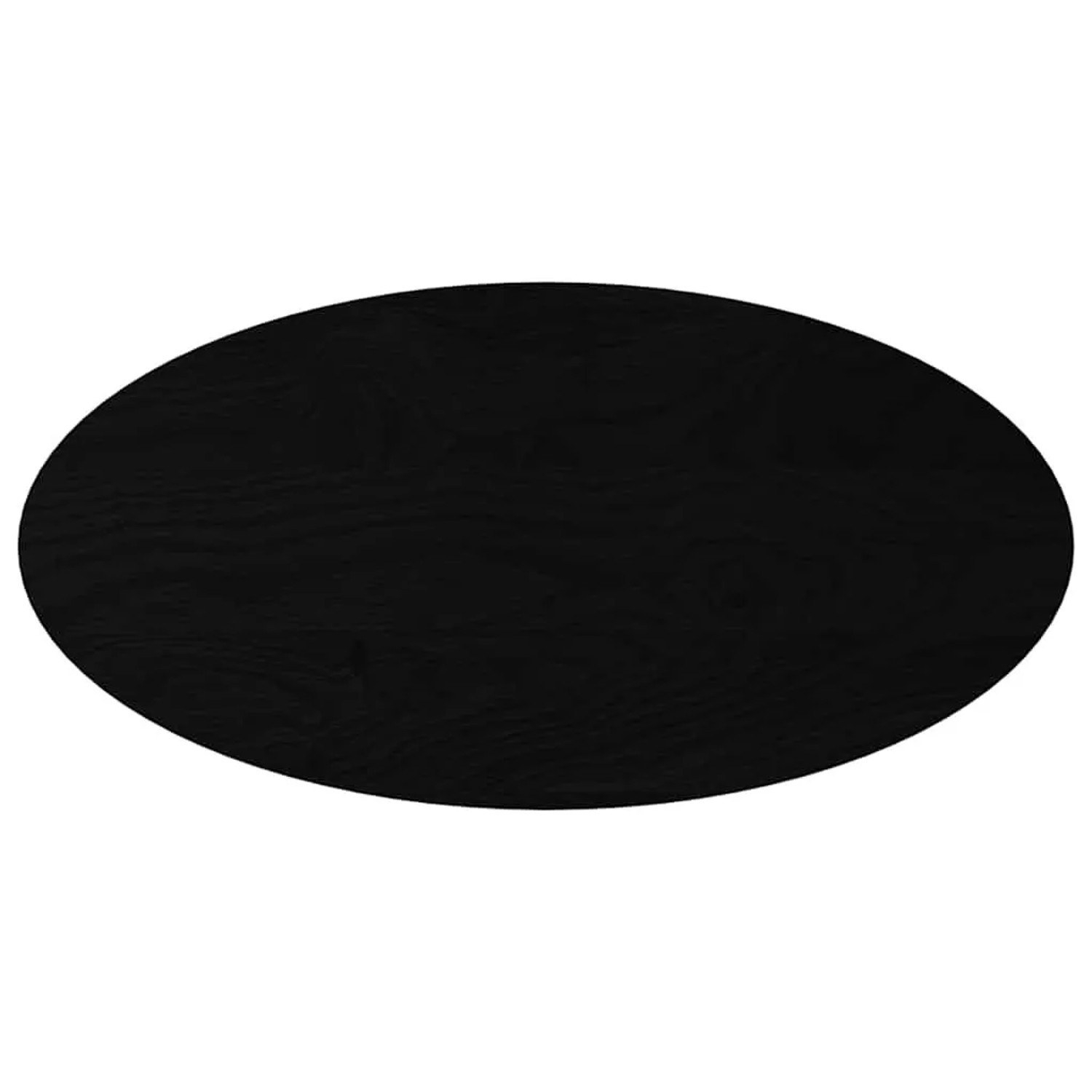 vidaXL Tischplatte Dunkelbraun 100x50x4 cm Massivholz Eiche Oval 4009058