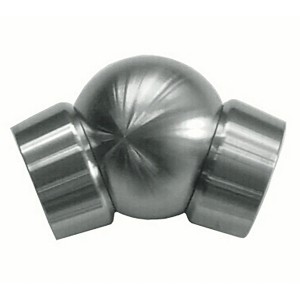 Treba Kugelgelenk E84 mit Kugeladapter, Edelstahl V2A für flexible Handlauf-Befestigung.