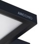 Detailaufnahme: Schwarze Arcchio LED Bürostehleuchte Nelus mit Lichtpanel.