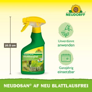 Neudorff Neudosan AF Neu Blattlausfrei, 250ml Sprühflasche zur Schädlingsbekämpfung.