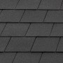 Detailaufnahme: Schwarze Dachschindeln für Satteldach-Carport Wallgau.