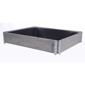 PROREGAL Hochbeetkisten GuardBox 20x120x100cm inkl. Luftfolie Grau