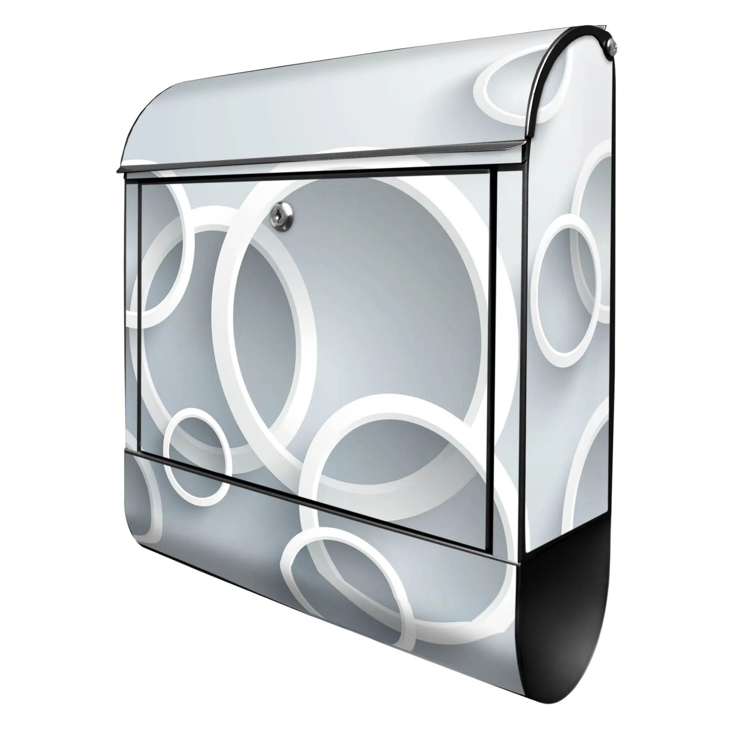 Banjado Design Briefkasten Schwarz Pulverbeschichtet 39x47x14cm 2 Schlüssel günstig online kaufen