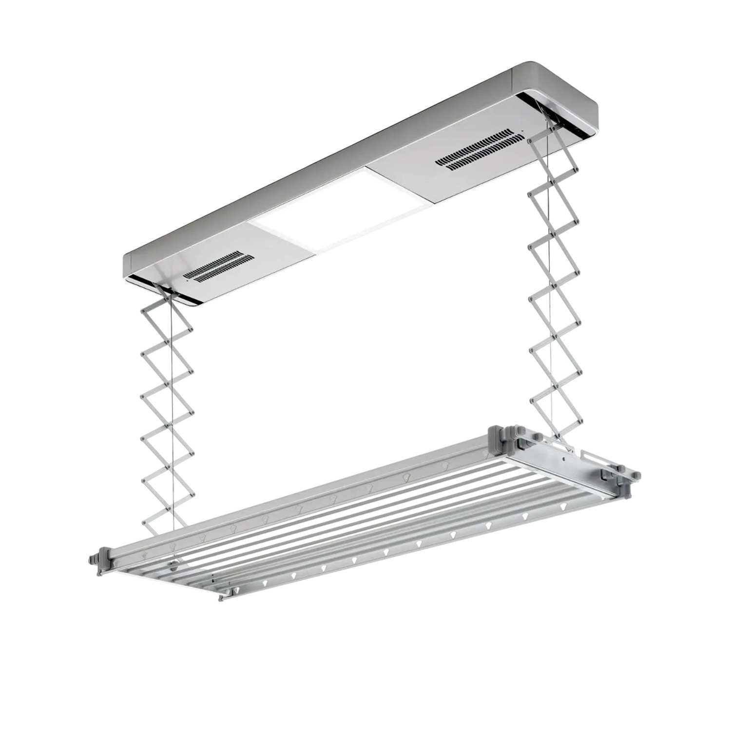 Foxydry Pro Elektrischer Wäscheständer Zur Deckenmontage Höhenverstellbar Trockenlänge 16 m Maß 122 cm