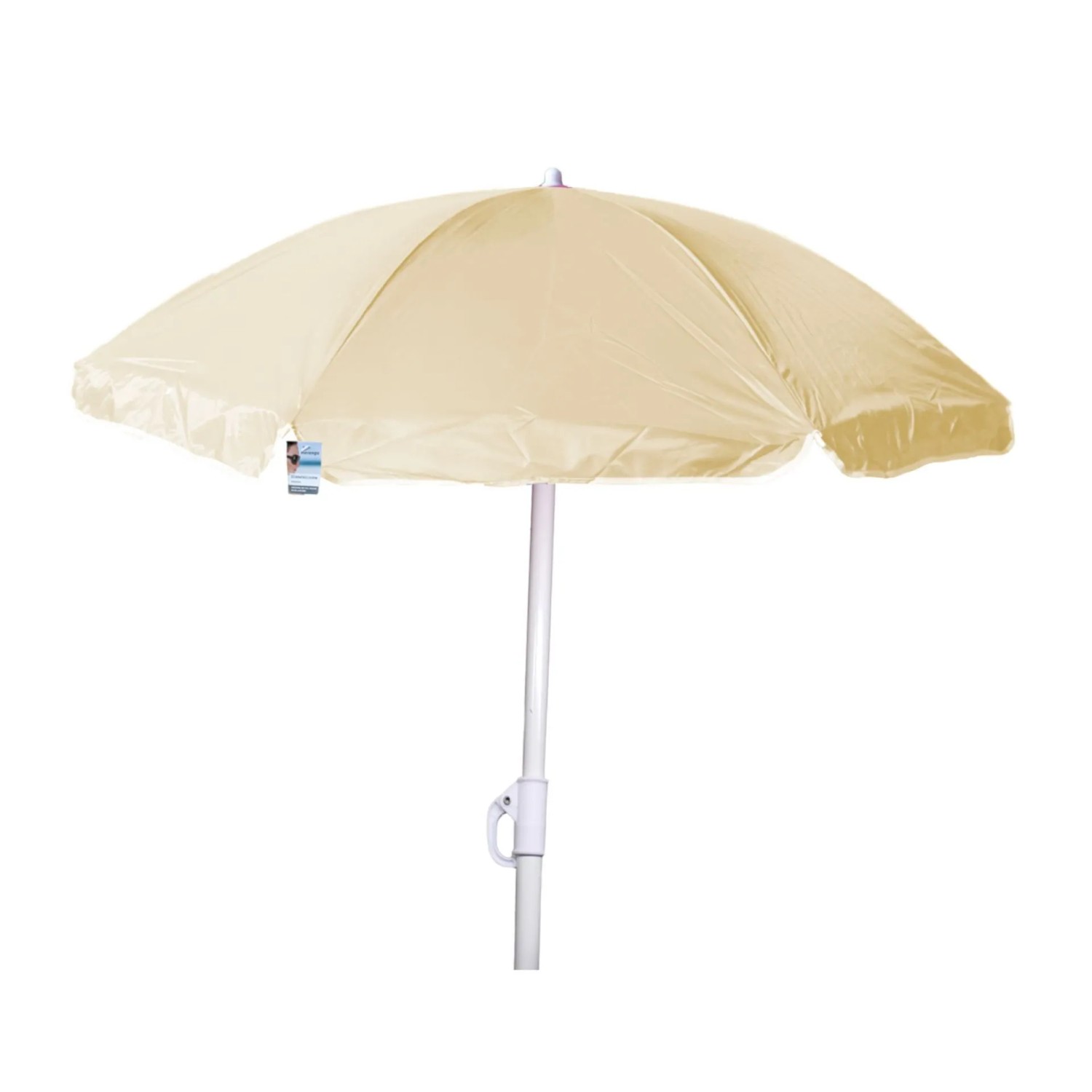 Lex Nylon Sonnenschirm Ø 1,8 m Garten Balkon Strand Schirm UV20+ Knickbar Beige