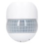 Weißer LED Aufputz-Bewegungsmelder 180° IP54 für Innen- und Außenbereich.