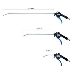 CCLIFE Druckluftpistolen Set, 3-teilig mit 110, 300 und 500mm Düsen für Kompressor.