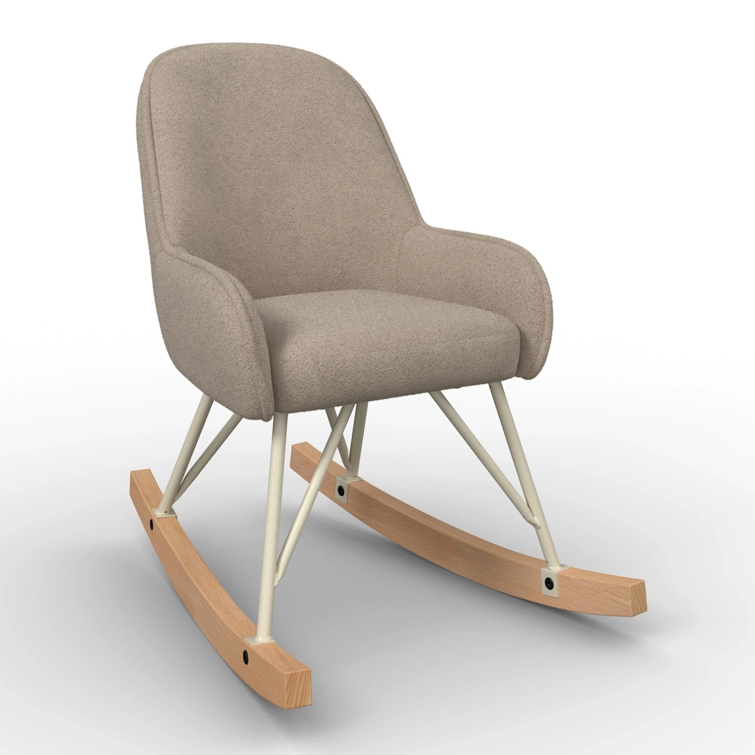 Bessagi Kids Kinder-Schaukelstuhl Luna Beige