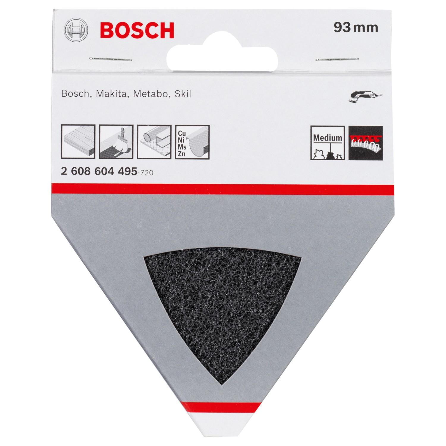 Bosch Schleifvlies Medium 93 mm K180