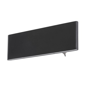 Schwarze LED-Wandleuchte Siegfried, 22,5x8 cm, für stimmungsvolle Beleuchtung.