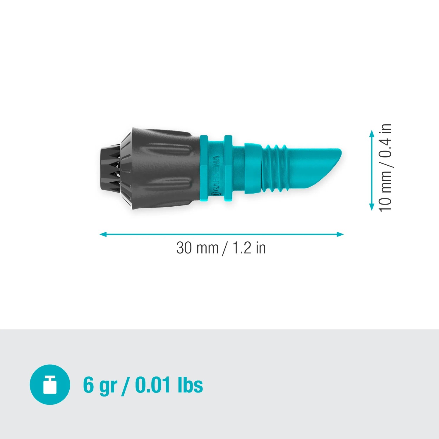 Gardena Sprühdüse 360° für Micro-Drip-System, zur Bewässerung von Blumen- und Gemüsebeeten.