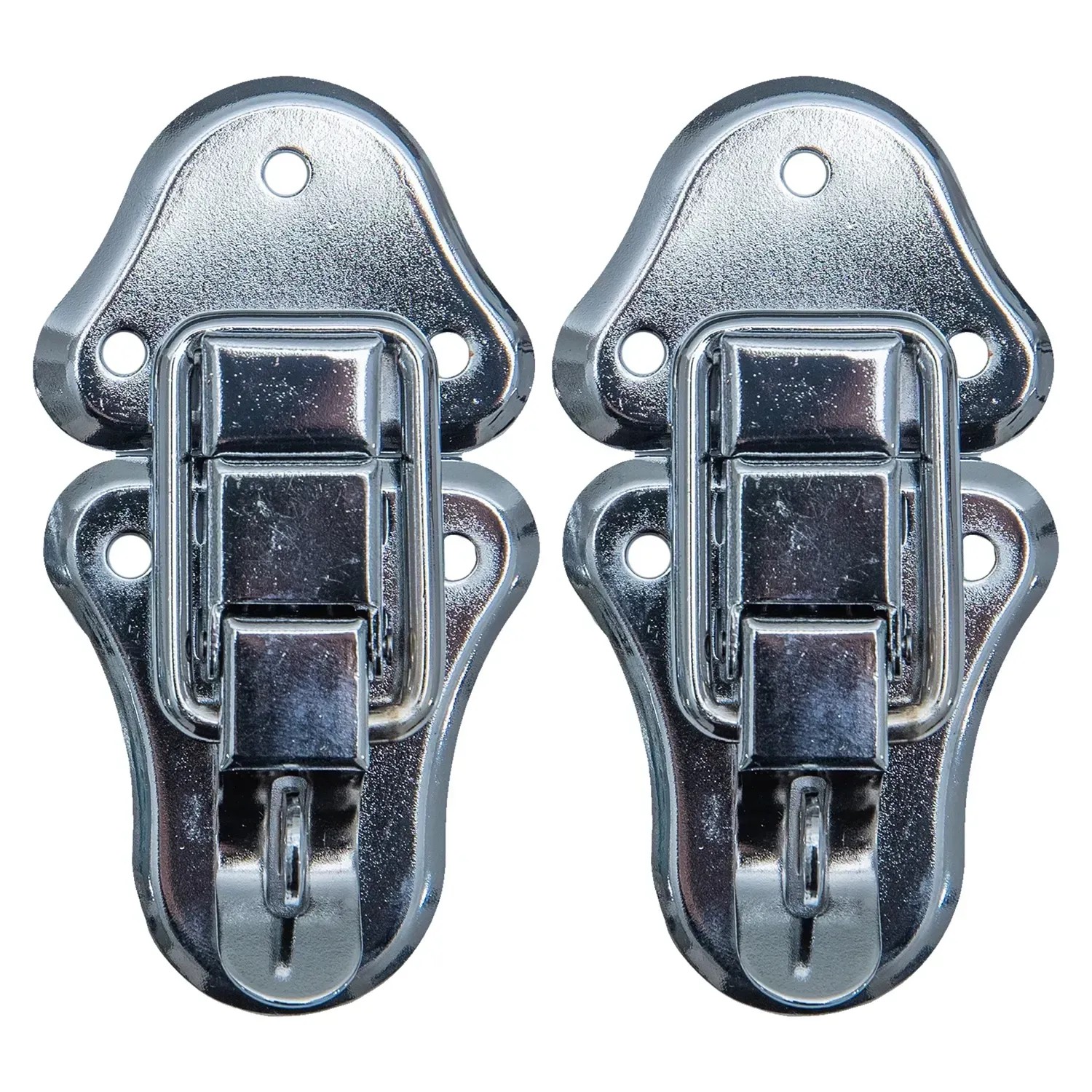 Image of HMF - 14986-09 Spannverschluss mit Schlossöse, 2 Stück, 50 x 95 mm, Silber verzinkt