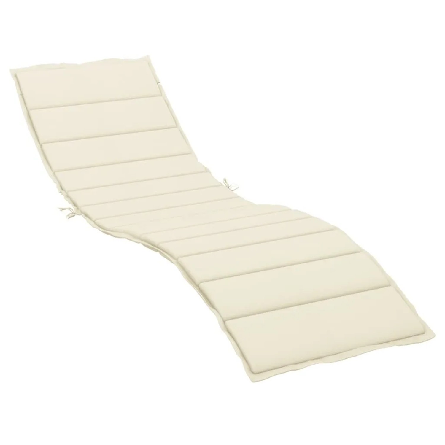vidaXL Sonnenliegen-Auflage Creme 200x70x3 cm Oxford-Gewebe 314220