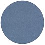 Runder, dunkelblauer Snapstyle Feinschlingen Velour Teppich Strong, 200cm Durchmesser.