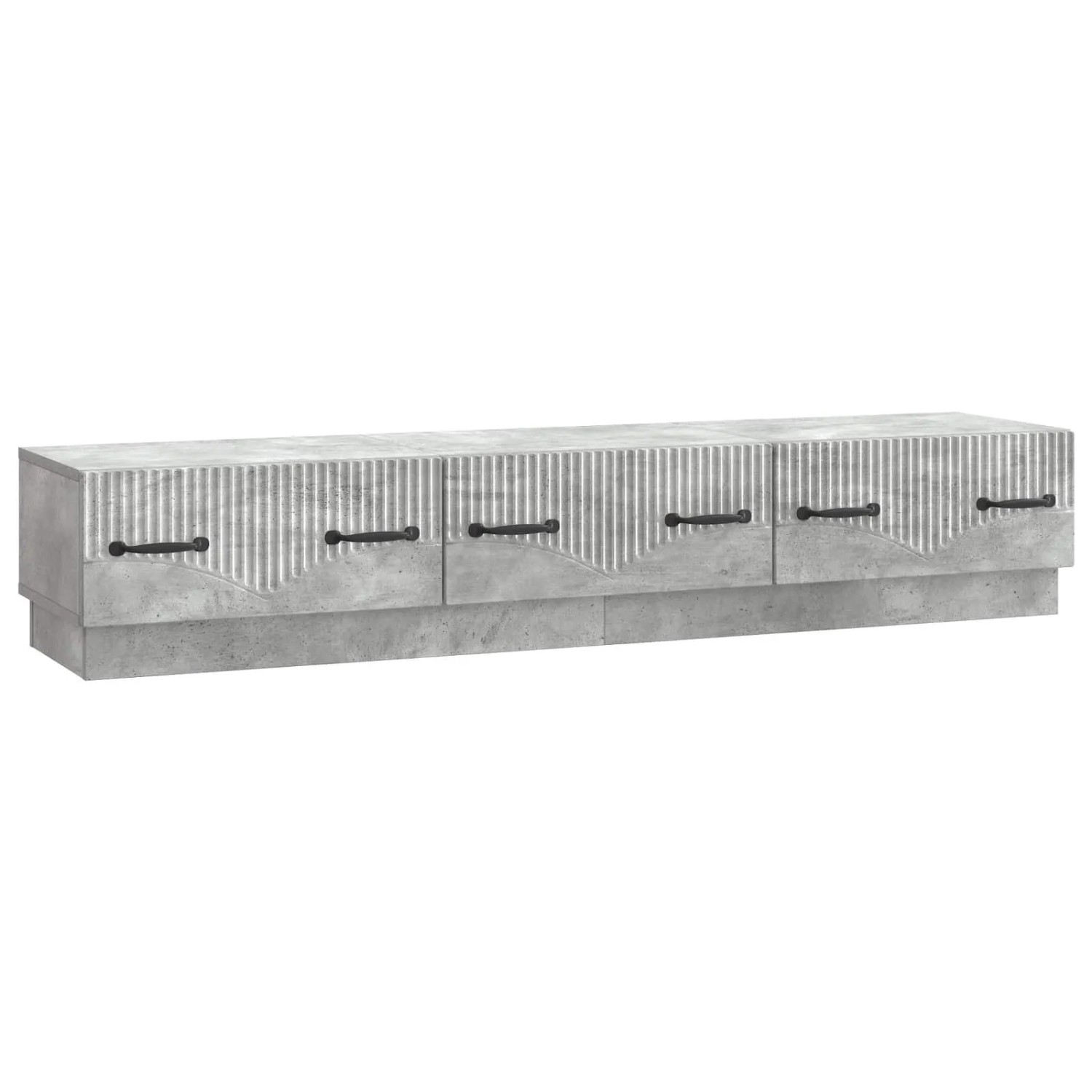 vidaXL TV-Schränk Betongrau 147 x 34,5 x 27 cm Holzwerkstoff 895398