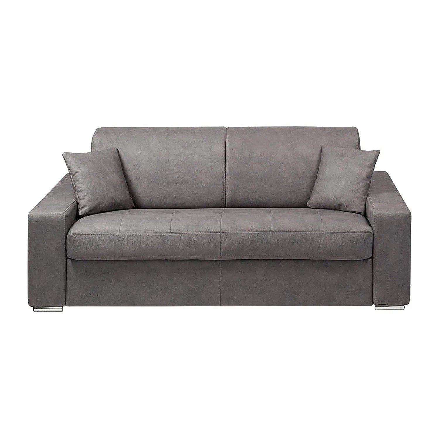Vente-unique Schlafsofa Emir Grau 204 cm