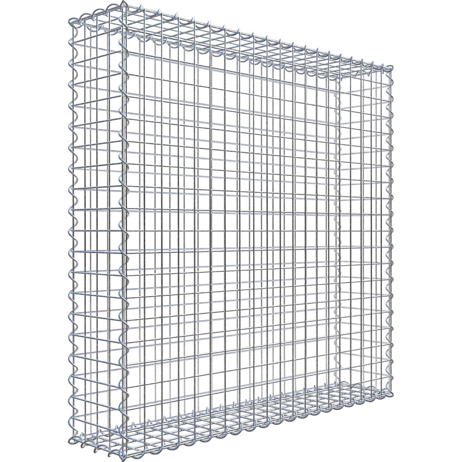 Gabiona Gabionenkorb 100 cm x 100 cm x 20 cm Maschenw 5 cm x 5 cm