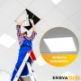 Montage eines ENOVALITE LED Panel 62x62 in Rasterdecke. Büro Deckenleuchte mit einfache Installation.